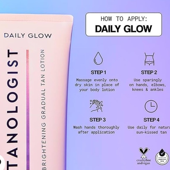 NWT Tanologist Brightening Daily Glow,Medium/Dark,Gradual Tan 8.45 oz - Picture 6 of 9